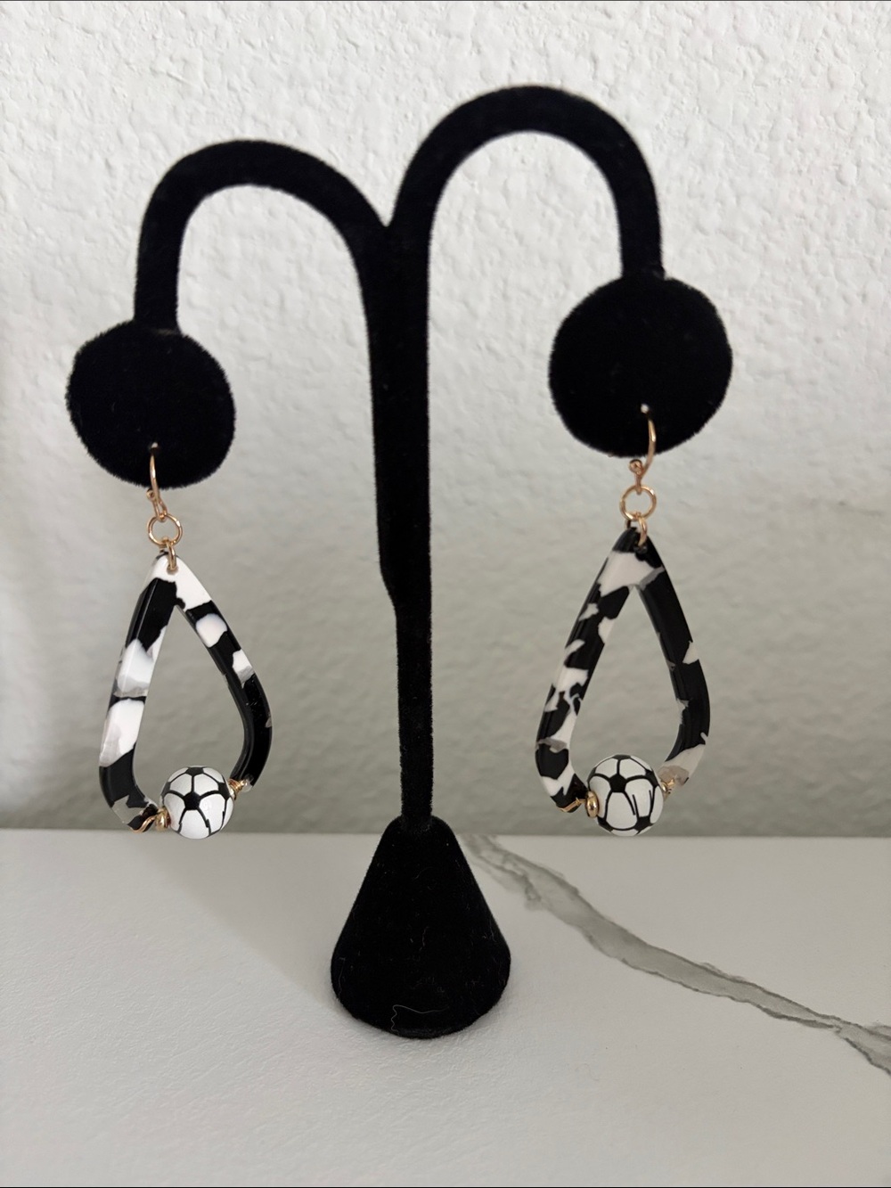 NWOT Soccer Earrings